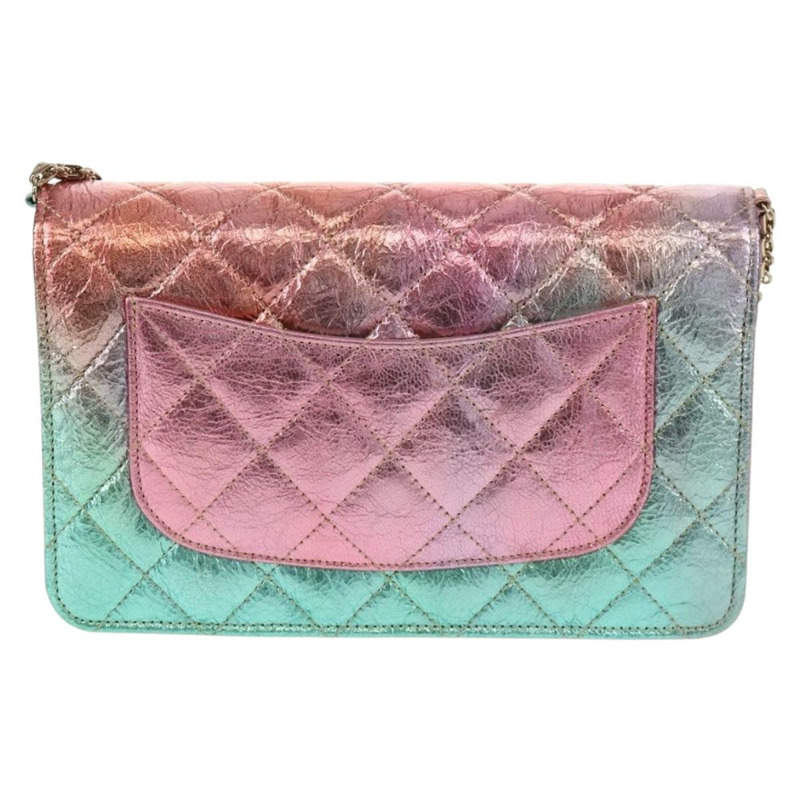 【日本直送】香奈兒 (CHANEL) 鏈條絎縫 2.55 單肩包，皮革材質，多色金色 CC 標誌，貨號 142691M-2