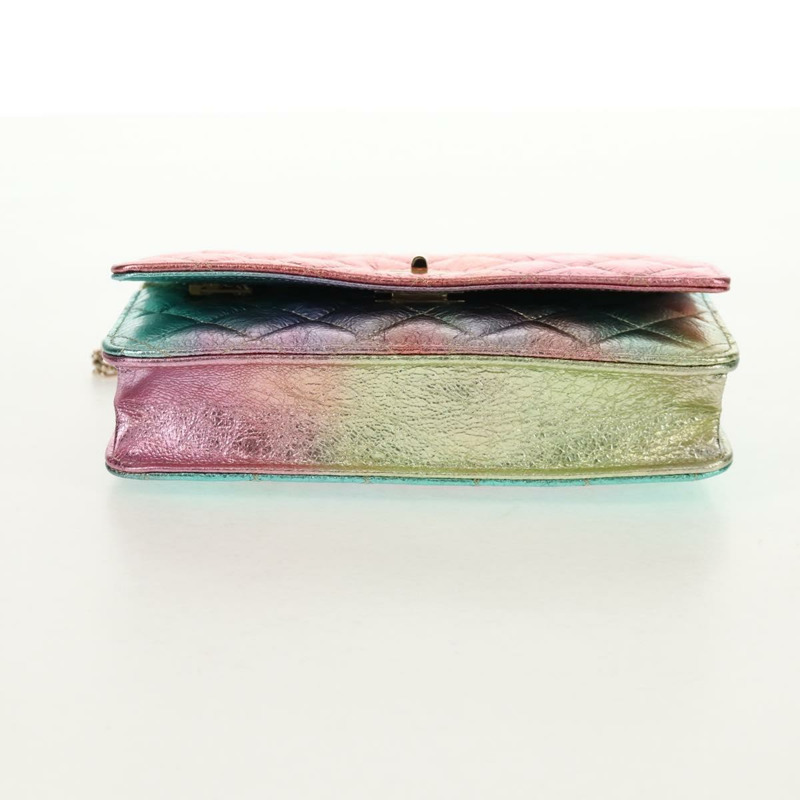 【日本直送】香奈兒 (CHANEL) 鏈條絎縫 2.55 單肩包，皮革材質，多色金色 CC 標誌，貨號 142691M-9