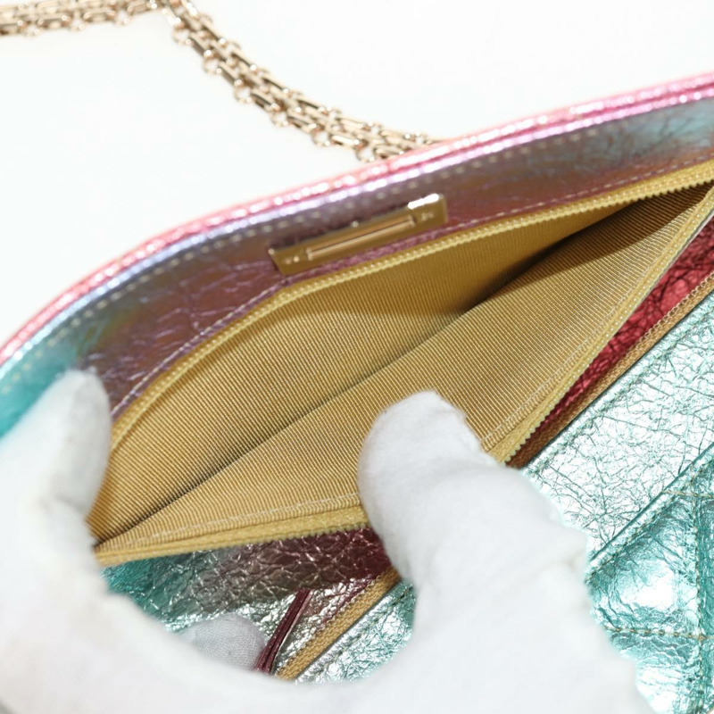 【日本直送】香奈兒 (CHANEL) 鏈條絎縫 2.55 單肩包，皮革材質，多色金色 CC 標誌，貨號 142691M-18