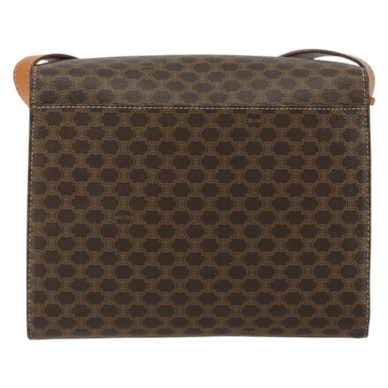 【日本直送】CELINE Macadam帆布肩背包 PVC皮革 棕色 金色 正品 130835V-1