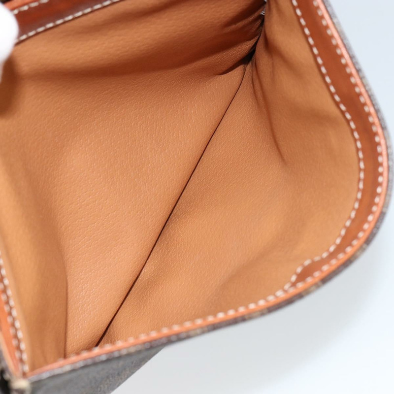 【日本直送】CELINE Macadam帆布肩背包 PVC皮革 棕色 金色 正品 130835V-22