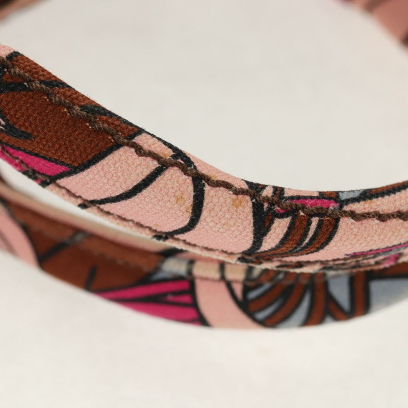 【日本直送】PRADA Flower Canapa PM 手袋 帆布 2way 紫金 正品 128519M-7