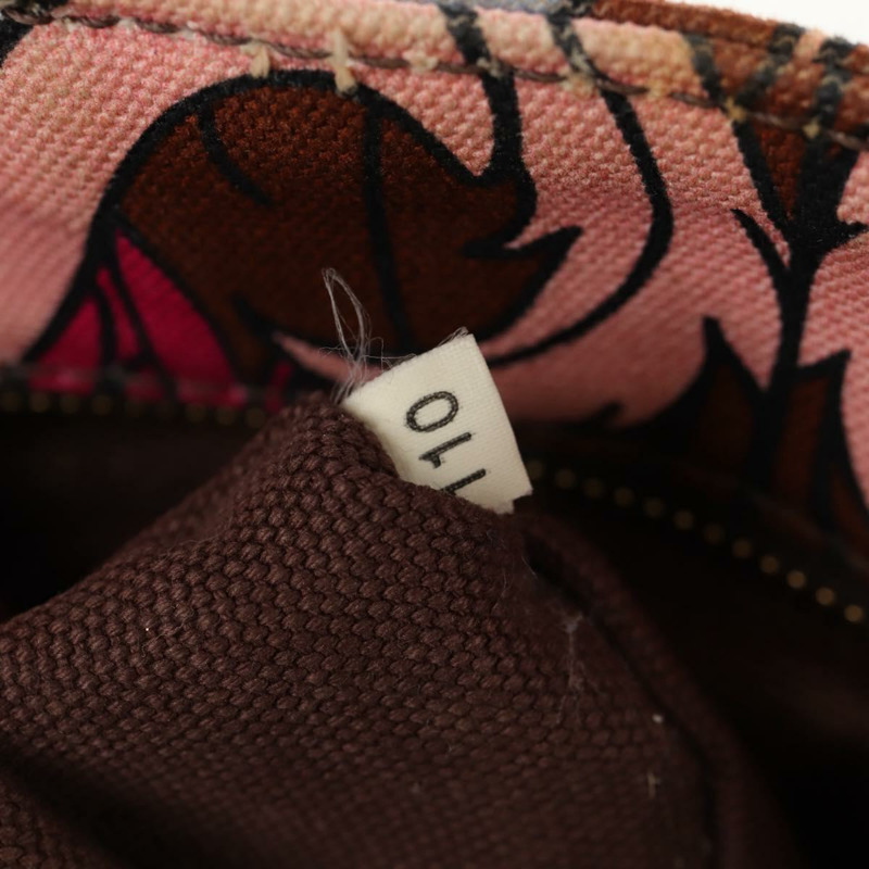 【日本直送】PRADA Flower Canapa PM 手袋 帆布 2way 紫金 正品 128519M-10