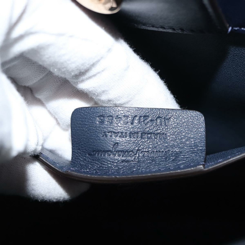 【日本直送】Salvatore Ferragamo 手提包 帆布 2way 多色 金色 Auth 130836V-10