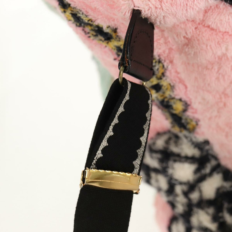 【日本直送】香奈兒 (CHANEL) 絎縫 COCO 標誌雙肩包，粉紅色金色 X 標誌，貨號 138517M-11