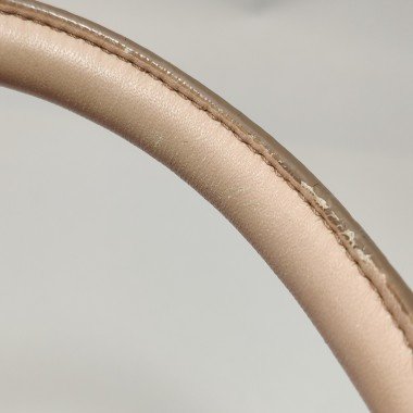 Miu Miu 羊皮純色皺褶字母Logo 肩背包 手提包-8