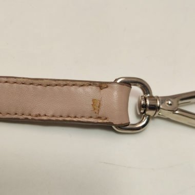 Miu Miu 羊皮純色皺褶字母Logo 肩背包 手提包-21