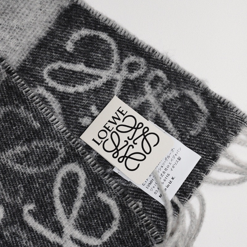 LOEWE 精選暢銷款羊毛/喀什米爾圍巾-3