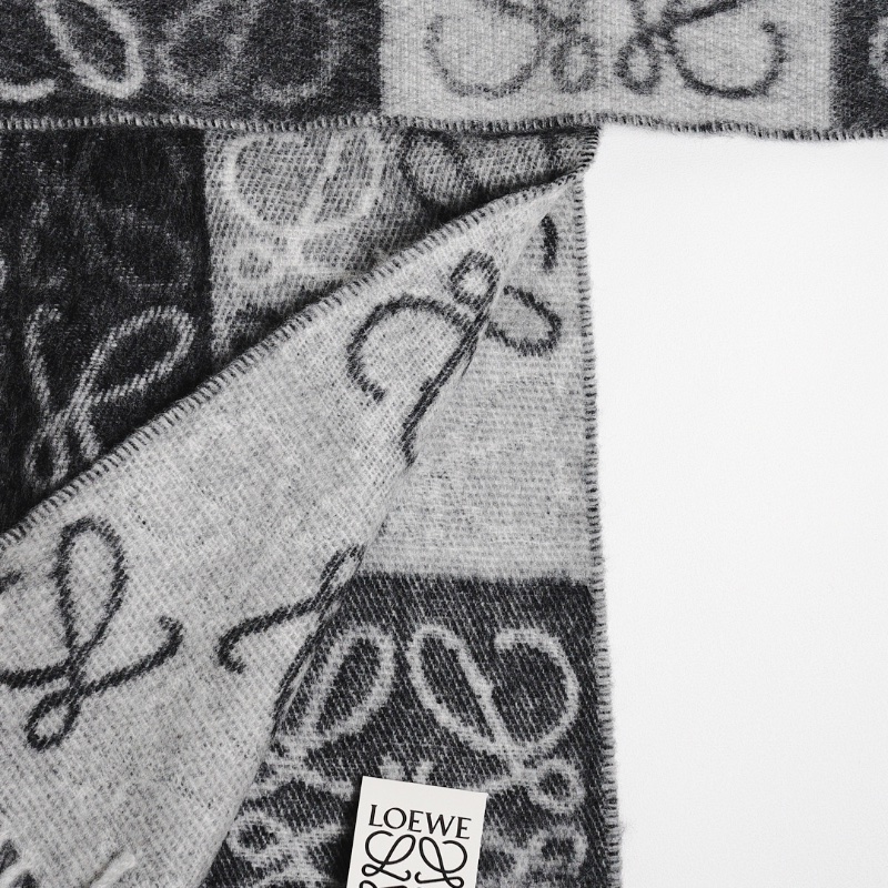 LOEWE 精選暢銷款羊毛/喀什米爾圍巾-14