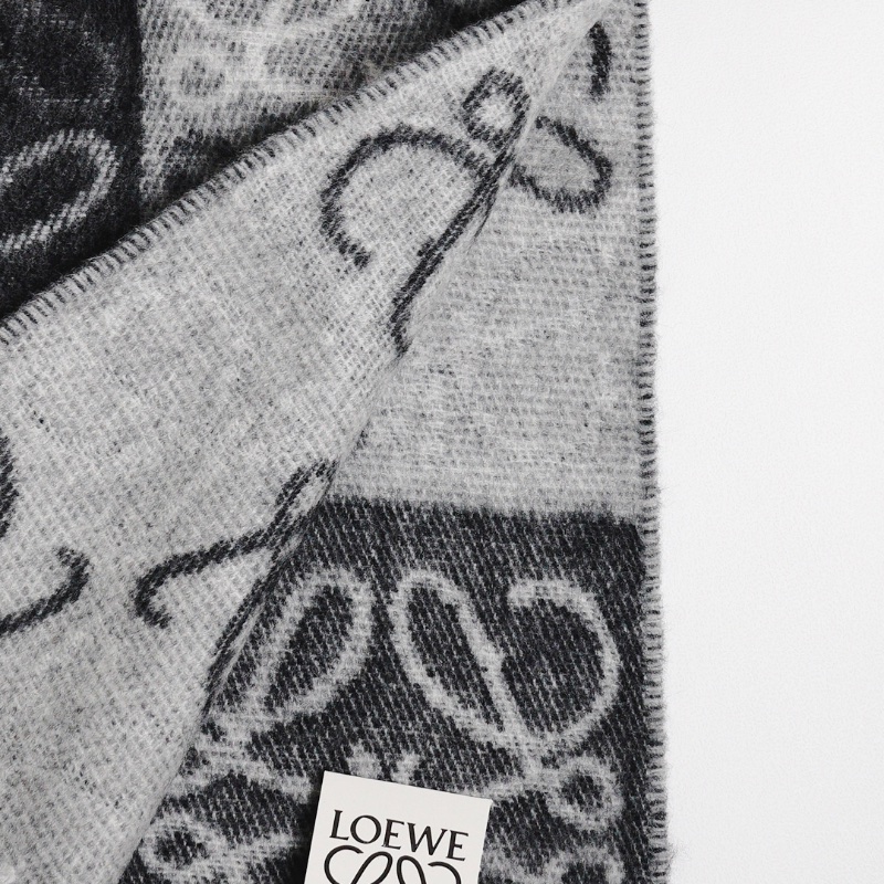 LOEWE 精選暢銷款羊毛/喀什米爾圍巾-15