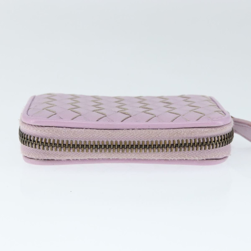 【日本直送】BOTTEGA VENETA INTRECCIATO 零皮夾皮革粉紅正品 am9574V-4