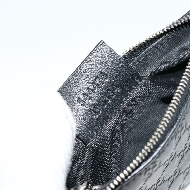 【日本直送】GUCCI Micro Guccissima 黑色真皮零錢包 544476 正品 am9573V-10