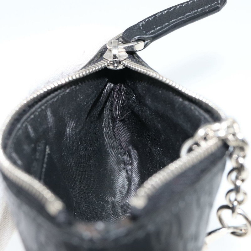 【日本直送】GUCCI Micro Guccissima 黑色真皮零錢包 544476 正品 am9573V-18