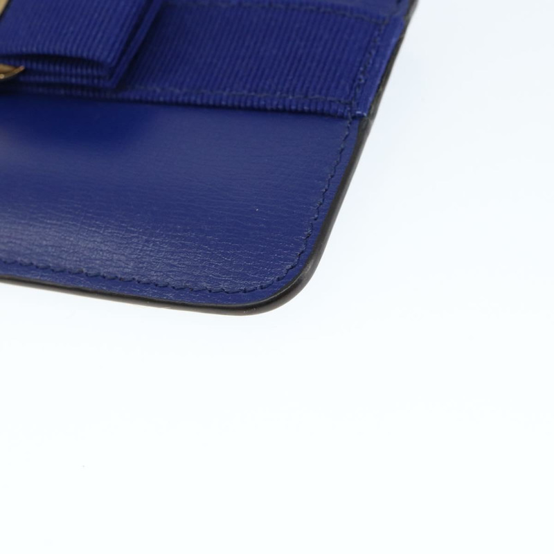 【日本直送】Salvatore Ferragamo 卡包零錢包 皮革 藍色 正品 am9516V-6