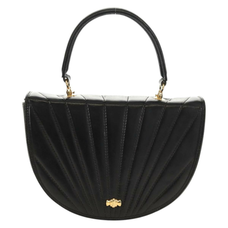 【日本直送】蒂芬妮 (TIFFANY&Co.) 手提包,皮革材質,黑色金色雙肩包,正品 am9561V-1