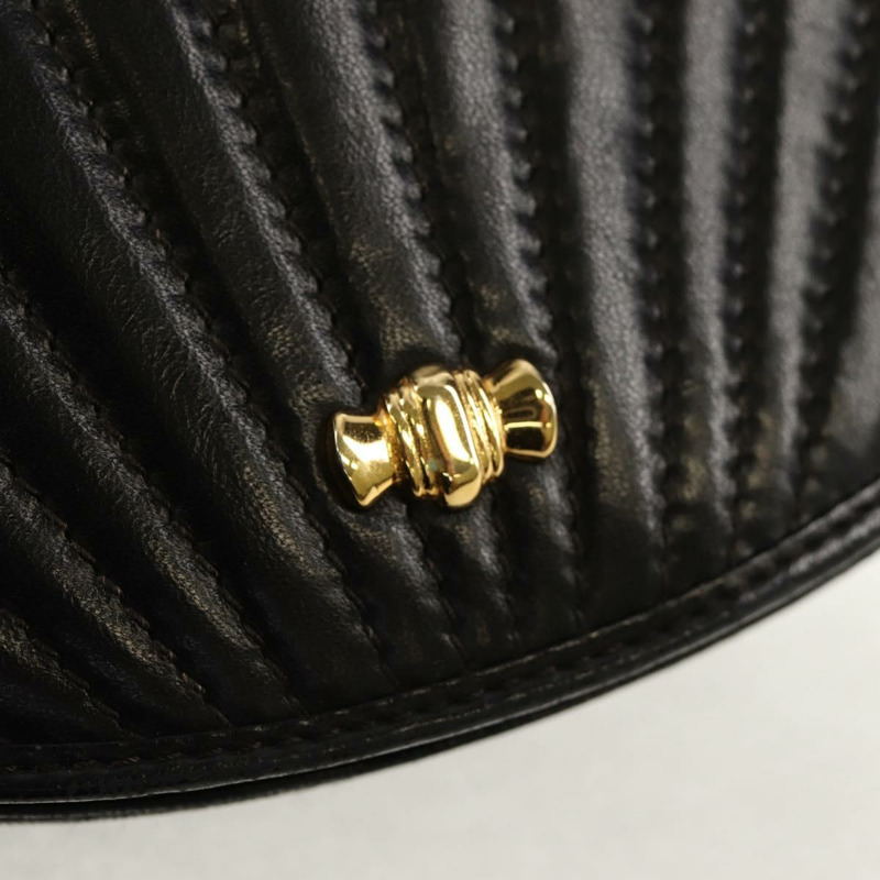 【日本直送】蒂芬妮 (TIFFANY&Co.) 手提包,皮革材質,黑色金色雙肩包,正品 am9561V-13