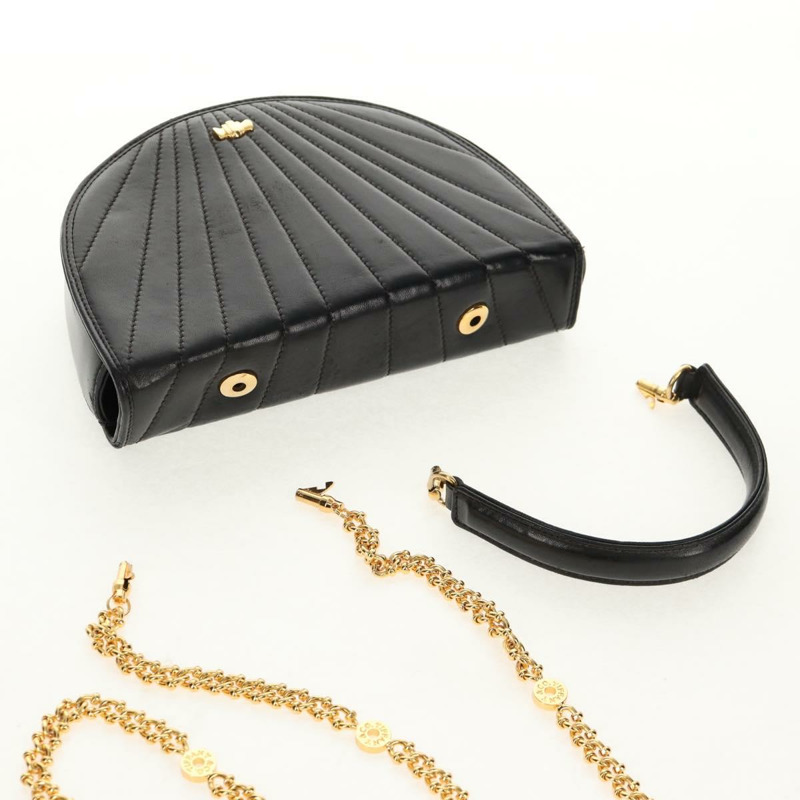 【日本直送】蒂芬妮 (TIFFANY&Co.) 手提包,皮革材質,黑色金色雙肩包,正品 am9561V-27