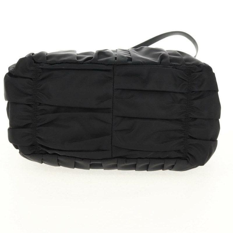 【日本直送】PRADA 尼龍雙肩手提包 黑色 金色 Auth am9517V-12