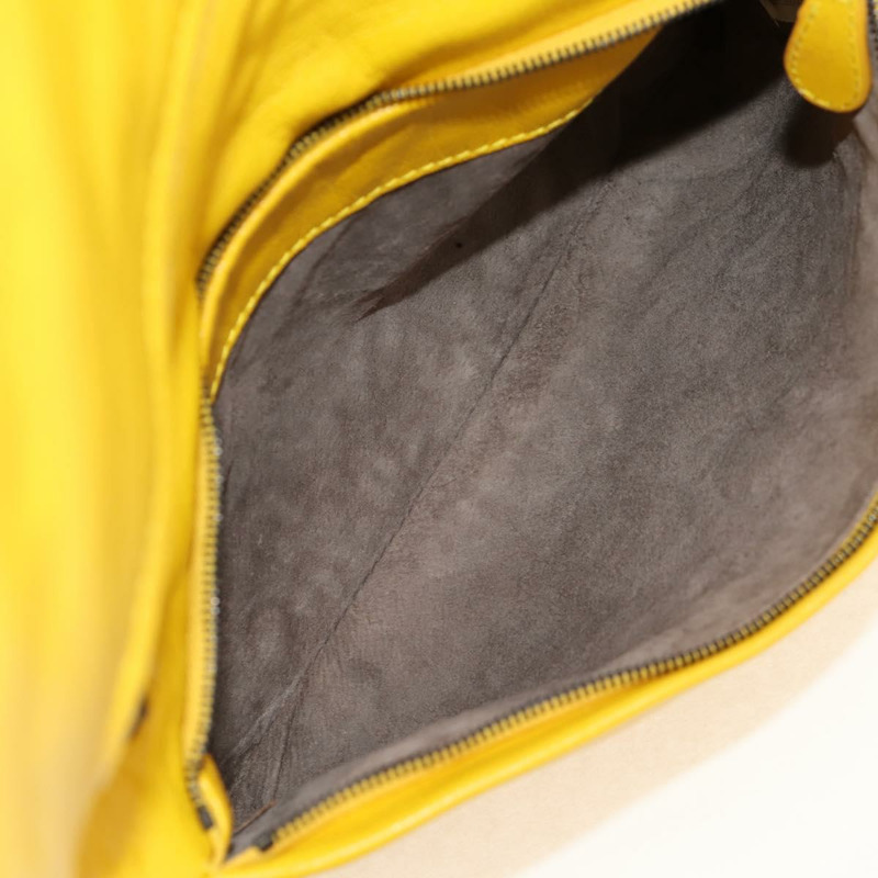 【日本直送】BOTTEGA VENETA INTRECCIATO 皮革肩背包 黃色 239897 Auth am9513V-20