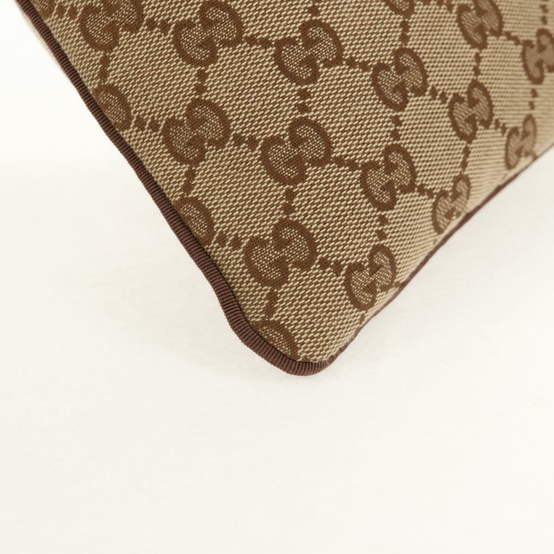 【日本直送】GUCCI GG帆布雪莉酒系列抽繩收納包 米色金色 正品 BA7306M-11