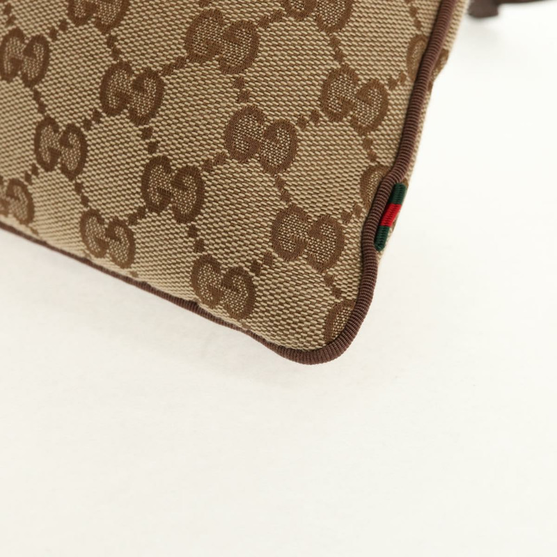 【日本直送】GUCCI GG帆布雪莉酒系列抽繩收納包 米色金色 正品 BA7306M-12