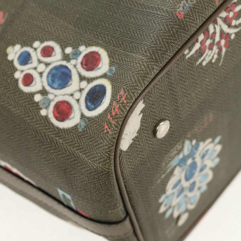 【日本直送】寶格麗 (BVLGARI) 手袋 皮革 PVC 灰色銀色 正品 BA7359V-10