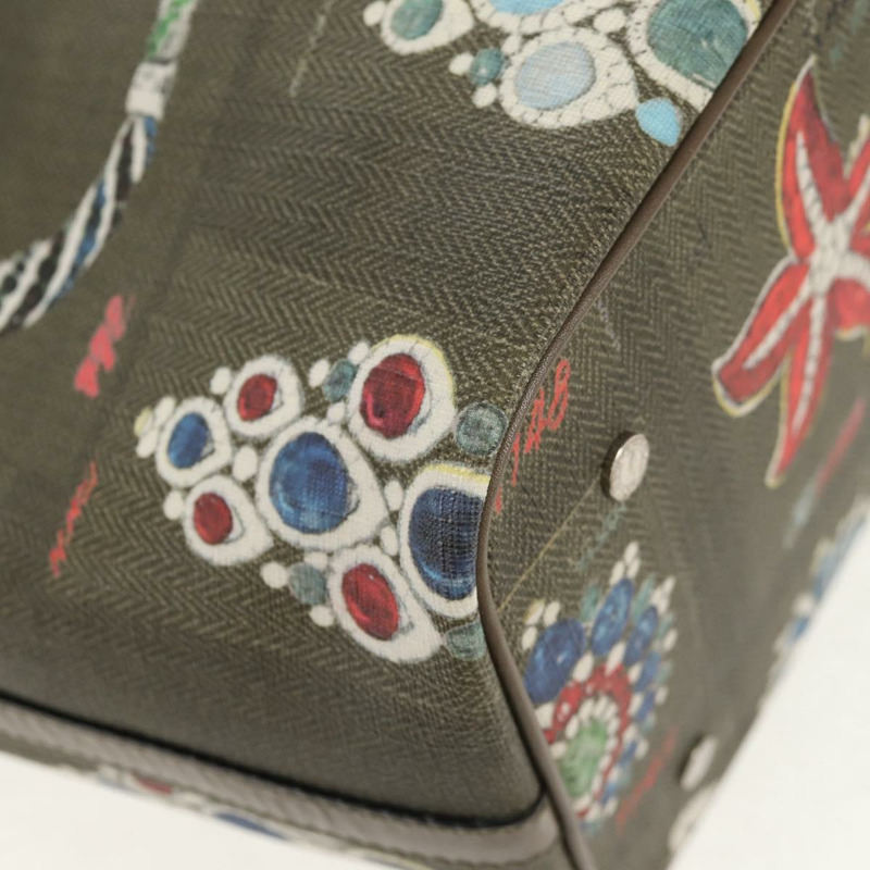 【日本直送】寶格麗 (BVLGARI) 手袋 皮革 PVC 灰色銀色 正品 BA7359V-12