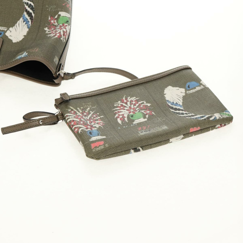 【日本直送】寶格麗 (BVLGARI) 手袋 皮革 PVC 灰色銀色 正品 BA7359V-19