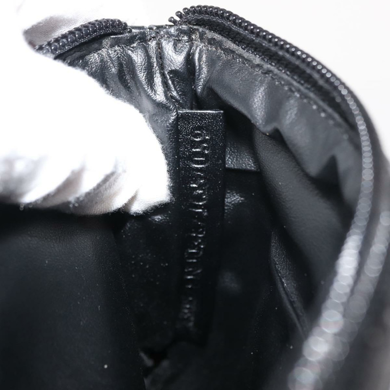 【日本直送】FENDI Zucchino帆布手拿包 黑色 銀色 正品 148781V-11