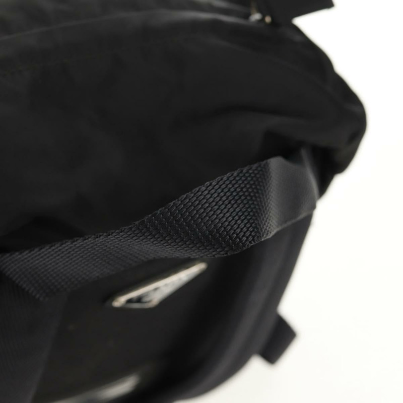 【日本直送】PRADA 雙肩包 尼龍 黑色 銀色 正品 149300V-6