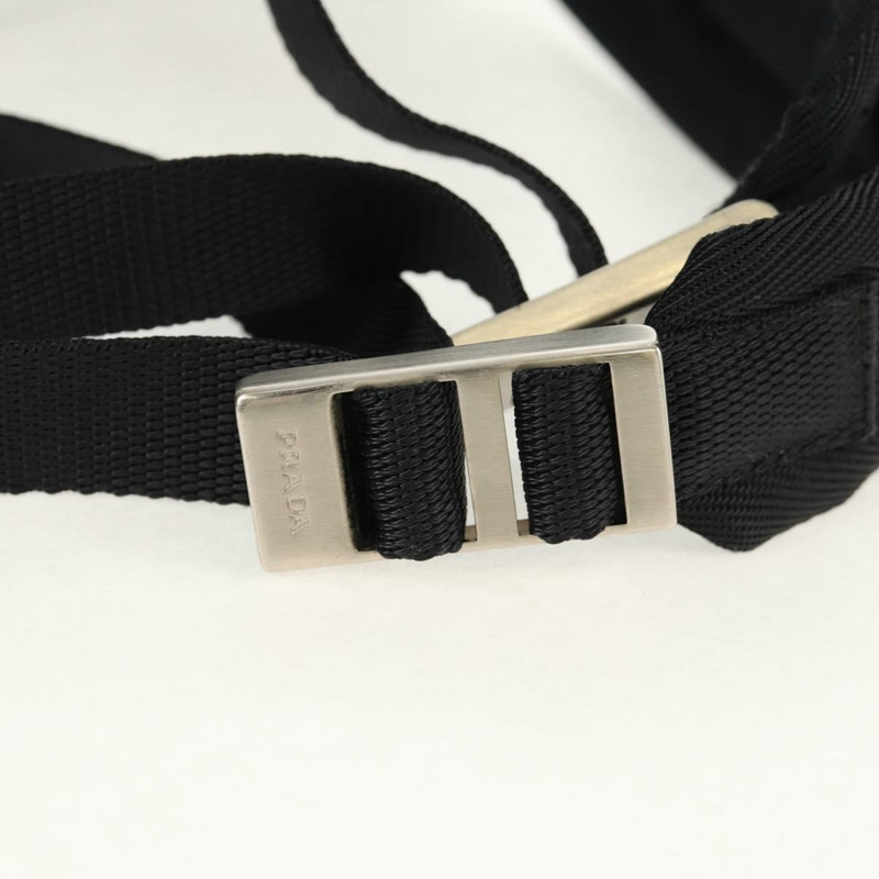 【日本直送】PRADA 雙肩包 尼龍 黑色 銀色 正品 149300V-9