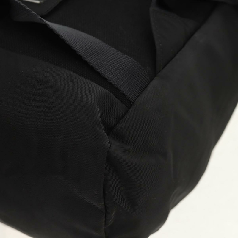 【日本直送】PRADA 雙肩包 尼龍 黑色 銀色 正品 149300V-18