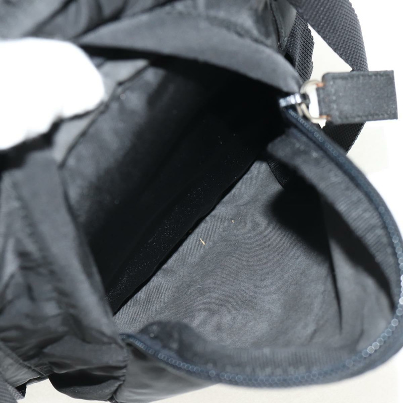 【日本直送】PRADA 雙肩包 尼龍 黑色 銀色 正品 149300V-22