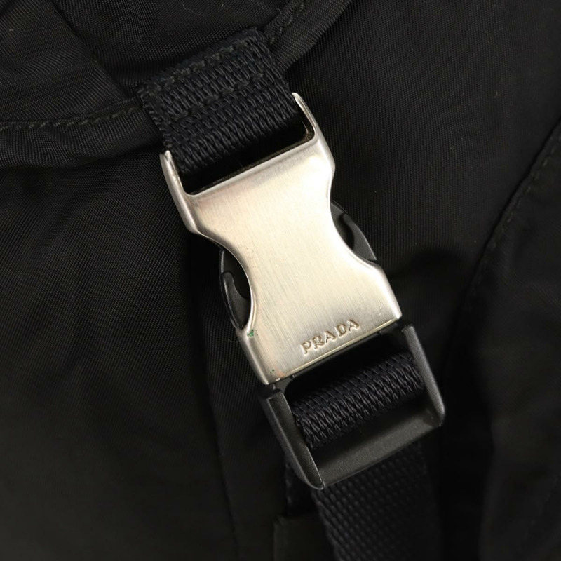 【日本直送】PRADA 雙肩包 尼龍 黑色 銀色 正品 149300V-23