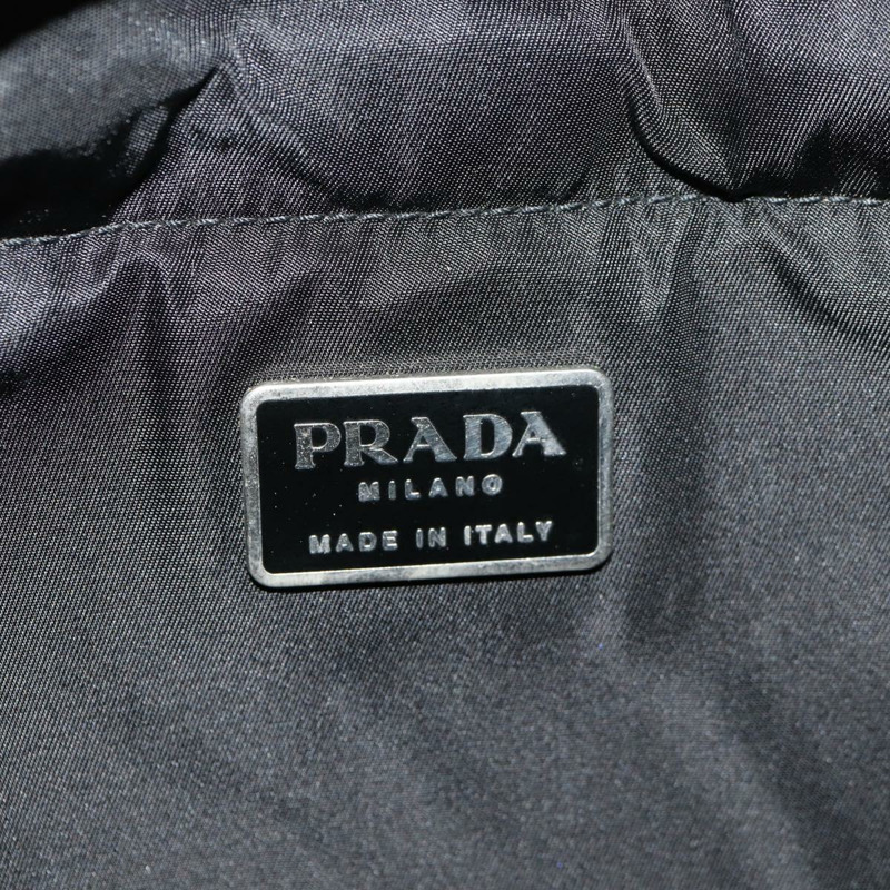 【日本直送】PRADA 雙肩包 尼龍 黑色 銀色 正品 149300V-27