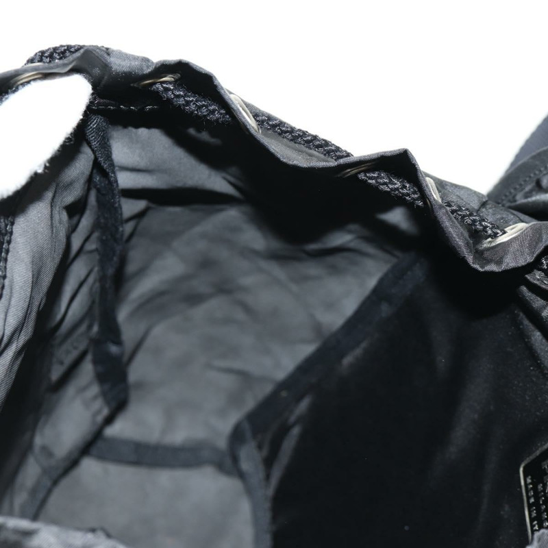 【日本直送】PRADA 雙肩包 尼龍 黑色 銀色 正品 149300V-29