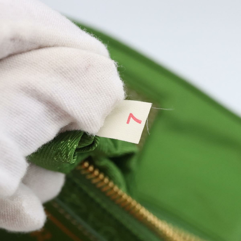 【日本直送】PRADA 尼龍綠金色手提包 正品 148794V-11