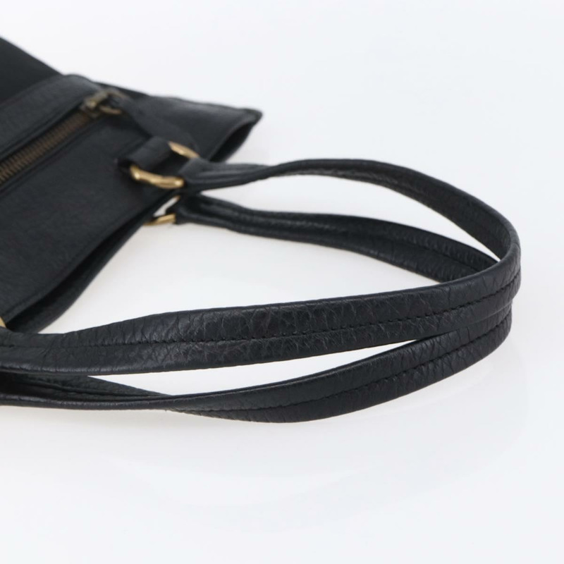 【日本直送】PRADA 尼龍皮革黑色金色托特包 Auth 148786V-6