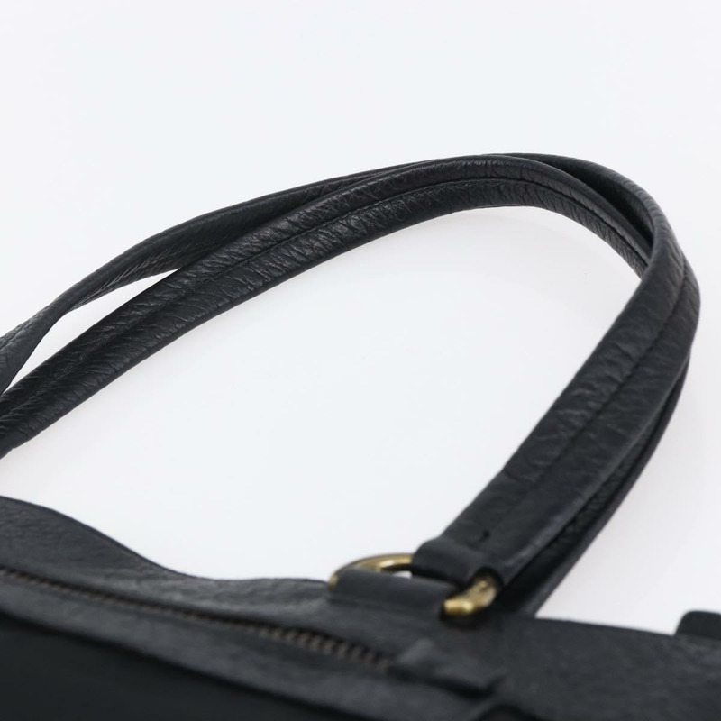 【日本直送】PRADA 尼龍皮革黑色金色托特包 Auth 148786V-13