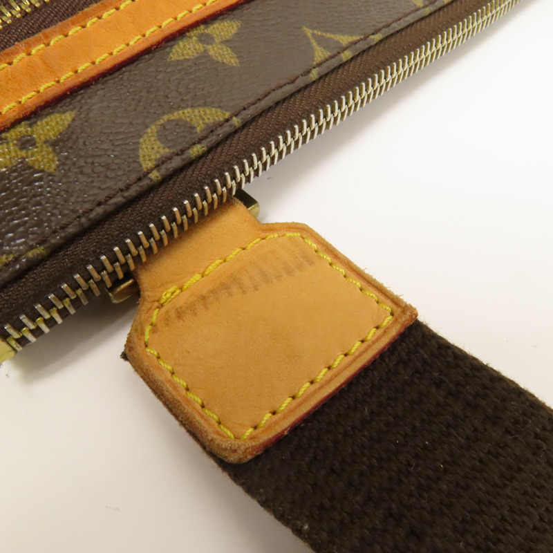 LOUIS VUITTON Monogram Pochette Bosphore金扣肩背袋棕色-5