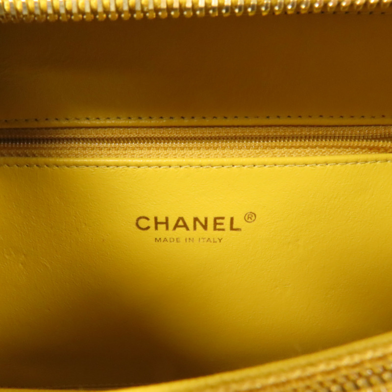 CHANEL 牛皮皮革Vanity Case金扣手挽肩背兩用袋-8