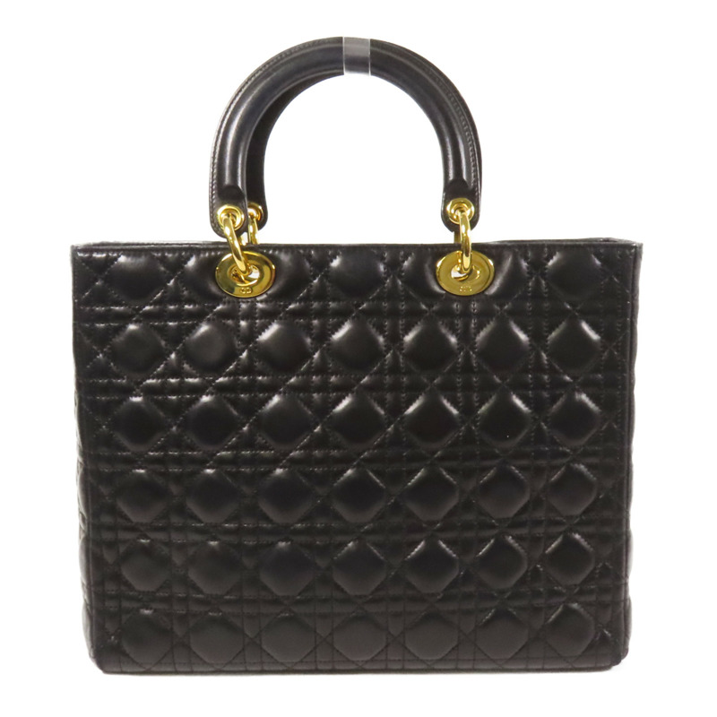 Dior 羊皮皮革Lady Dior Large金扣手挽袋-1