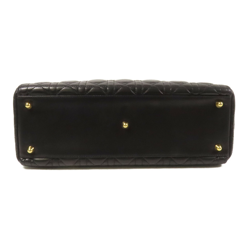 Dior 羊皮皮革Lady Dior Large金扣手挽袋-3