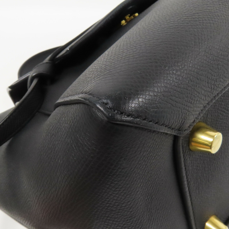 CELINE 牛皮皮革Mini Belt Bag金扣手挽肩背兩用袋-9