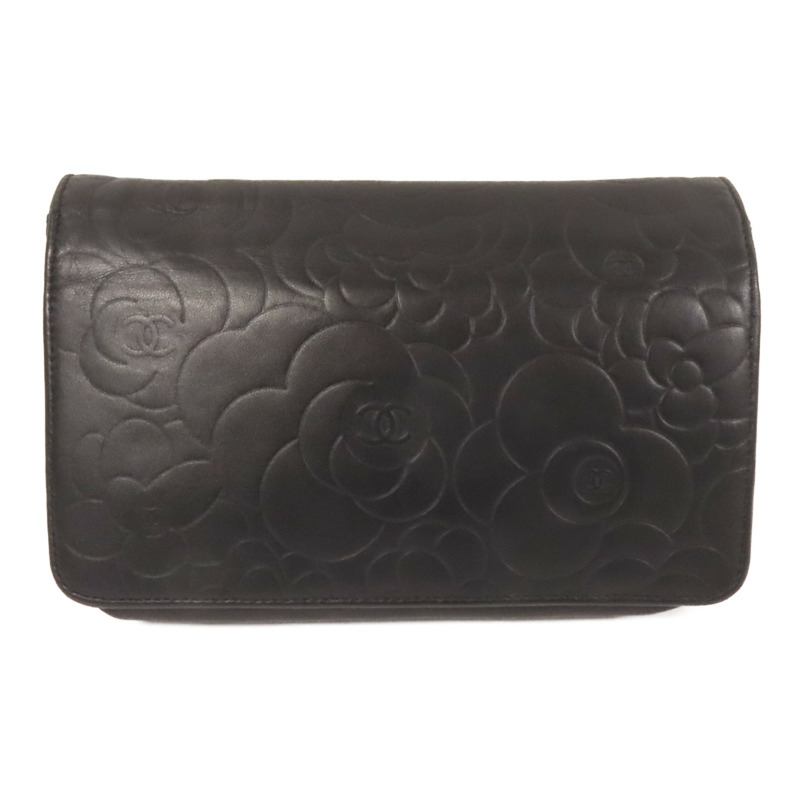 CHANEL 羊皮皮革WOC Wallet On Chain金扣鏈帶肩背袋-1