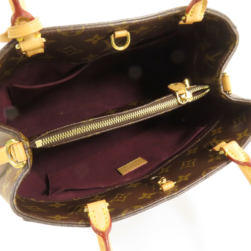 LOUIS VUITTON Monogram Montaigne MM金扣手挽肩背兩用袋-4