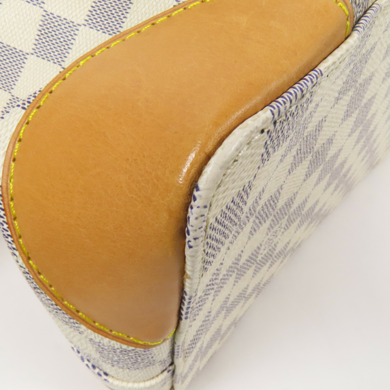 LOUIS VUITTON Damier Azur Hampstead PM金扣手挽袋-10