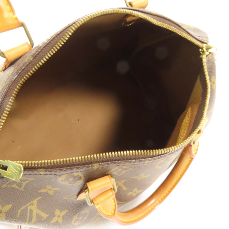 LOUIS VUITTON Monogram Speedy Bandouliere 30金扣手挽肩背兩用袋-5