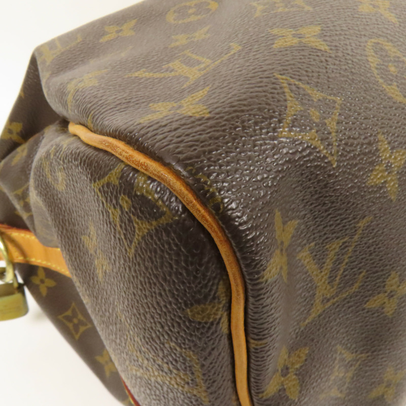 LOUIS VUITTON Monogram Speedy Bandouliere 30金扣手挽肩背兩用袋-11