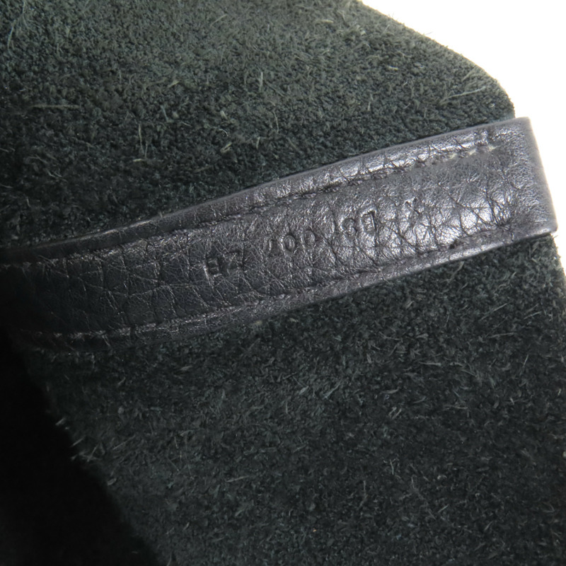 HERMES Clemence皮革Picotin MM銀扣手挽袋Noir-8